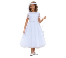Kommunionkleid Spitze Kommunion Kommunionskle...