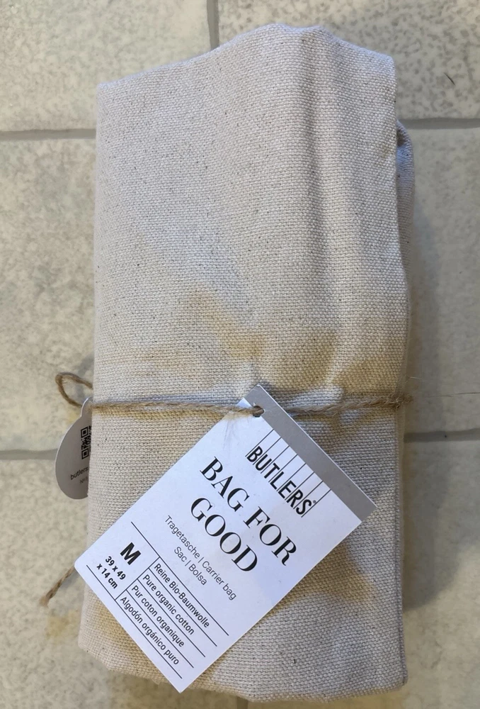 Butlers Bag for Good 39 cm x 49 cm x 14, Stoffbeutel zum Einkaufen, Neu