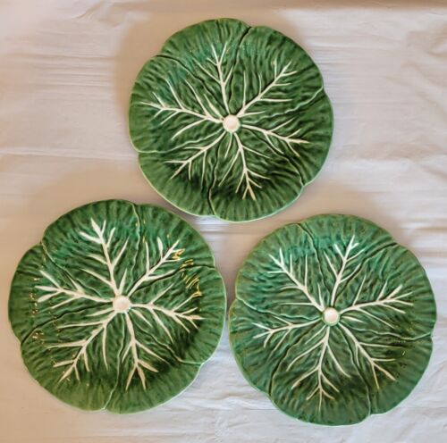 Platos de cena de cerámica de 10" con hoja de repollo de 3 quilates verde núcleo de cabaña resorte viral - Imagen 11 de 13