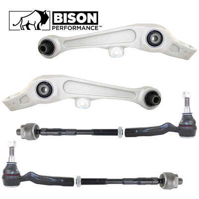 Bison Performance 6pc Front Lower Forward Control Arm Tie Rod Ends Kit For 350Z