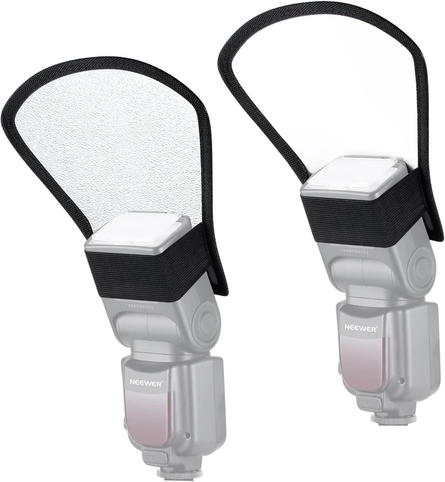 2 Pcs Speedlite Soft Reflector Diffusing Panel Flash Softbox Diffuser Kit - Image 4 of 4