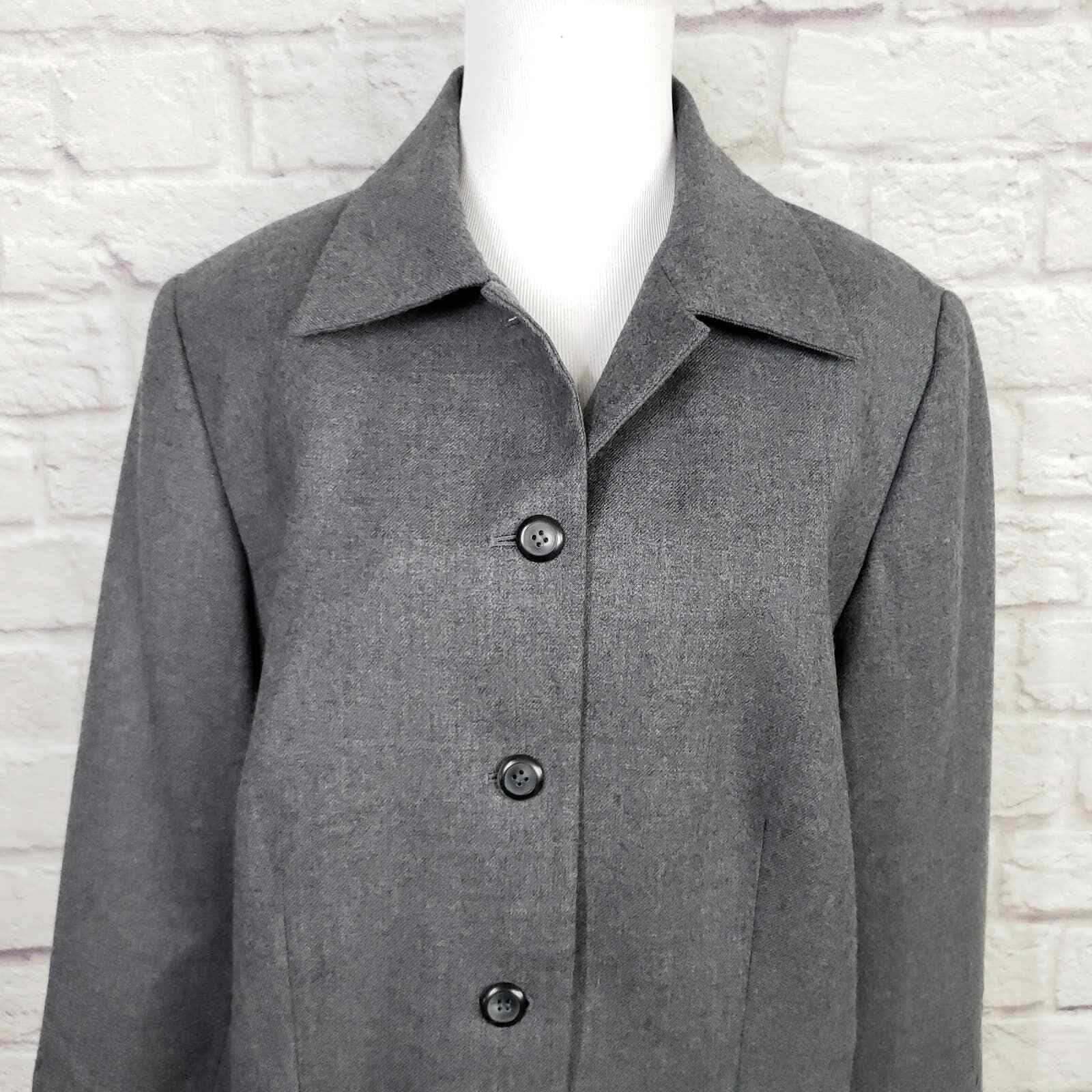 Pendleton Gray Wool Blazer Jacket Embroidered Sou… - image 2