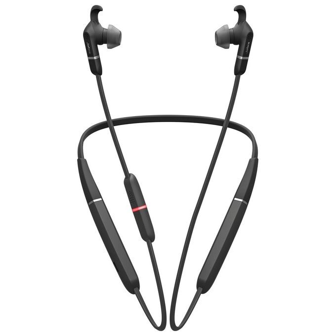Jabra Evolve 65e UC com Link 370 Auricolari in Ear con Supporto Cavo Retronuca