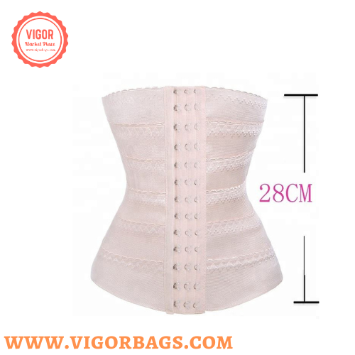 Slimming waist shaper trainer for waist support brace & Corset Soft & Absorb Swe SHAPERX 15 Flexible Steel Bones Sport Waist Trainer with  main image 4