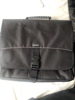 Targus Laptop Carrying Bag Black Computer Case Zippered Compartments USED