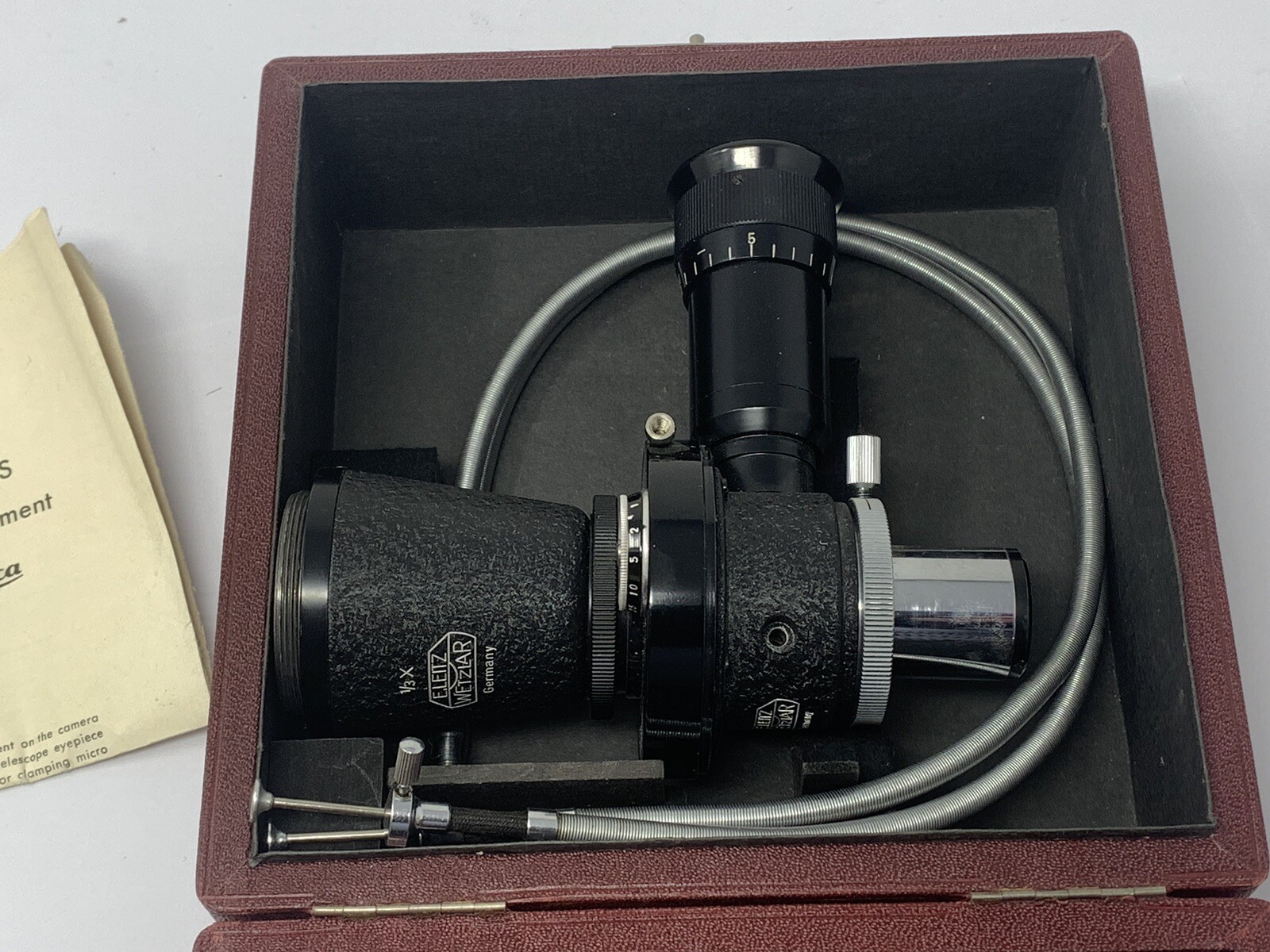 Leitz/Leica MIKAS Microscope Attachment for M1, M2, M3