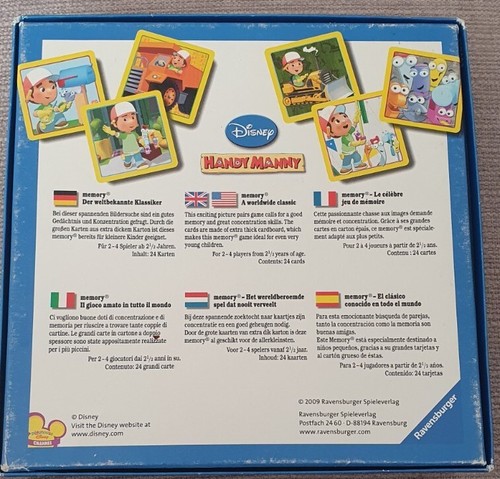 Memory Disney "Handy Manny" Ravensburger Spiel, nicht komplett - Bild 3 von 3