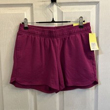 NWT All in Motion Girls Purple Drawstring Active Shorts XL 14-16 Kids