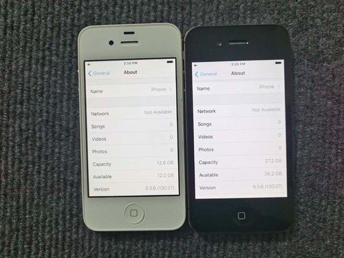 99%N E W Apple iPhone 4 4S storage 8 16 32 64GB iOS 6 7 9 Unlocked 3G - Afbeelding 30 van 33