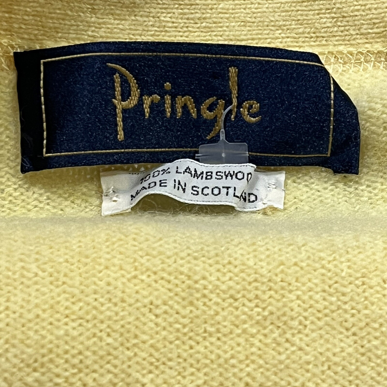 Pringle Of Scotland Men’s Yellow Lambswool Cardig… - image 7