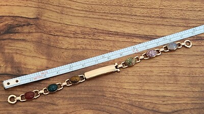 Vintage W R E Signed 1/20 14k Gold-filled Rare Scarab Watch Bracelet/Band