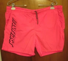 INSTINCT athletic shorts lrg 1980s surfing hot pink neon nylon Shaun Tomson surf