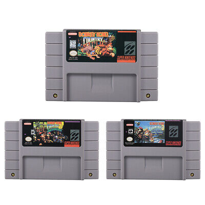 Donkey Kong 3: Another Rise! Cartridge Snes US Version super mario