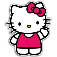 Hello Kitty Vinyl Sticker Decal Car Truck Window Wall 5" tall