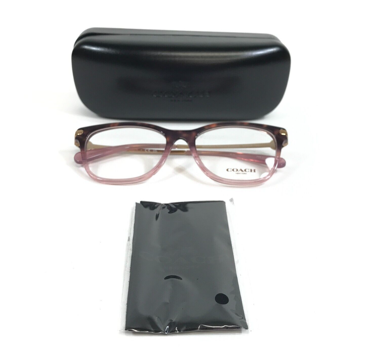 NEW COACH women\'s hc6176 eyeglasses in rose tortoise gradient HC6176 Eyeglasses Frames by Coach main image 3