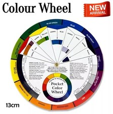13cm Pocket Colour Wheel Mixing Paint Artist Chart Kids Learning Teaching TOOL