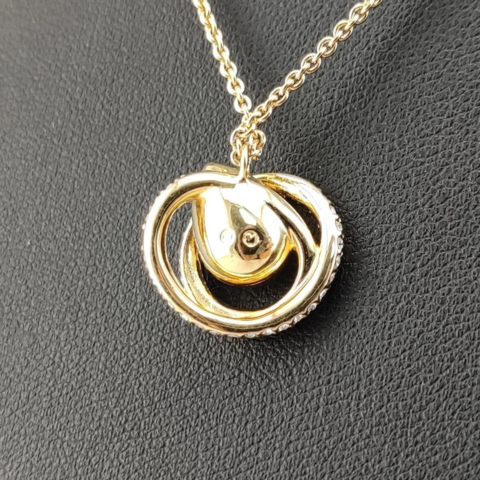 ⭐ Swarovski Halskette Collier Anhänger Armband Band Armreif Kette Gold 192 ⭐ - Bild 3 von 4