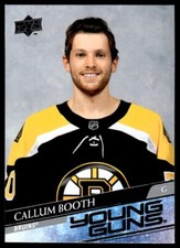 2020-21 Upper Deck Young Guns Callum Booth Rookie Boston Bruins #704 R21