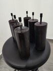 NEW 6" 6-Set Round Brown Standard Wood legs for Bed/Sofa/Cabinet/Couch/TV Stand
