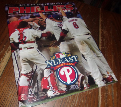 Phillies 2008 Division Series Edition NL East Champs Magazine BRAD LIDGE SIGNED