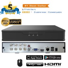 DVR NVR CAMERA PKG1080P HD 5in1 8CH Channel DVR  2 .8-12mm Varifocal Camera x8