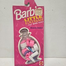 Vintage New on Card Pink Box Barbie Little Extras For Big Fun Beauty Basics 1992
