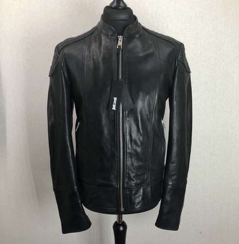 £870 Just Cavalli Mens Black Padded 