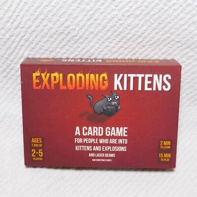 2015 EXPLODING KITTENS A Card Game Original Kickstarter Edition ...