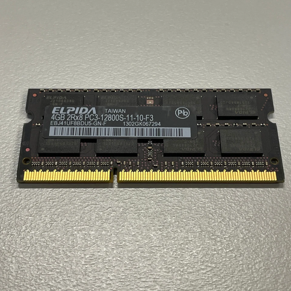Elpida 4GB DDR3 Ram PC3-12800 1600MHz SODIMM EBJ41UF8BDU5-GN-F Apple iMac 2014 - Image 4 of 4