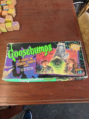 1995 Goosebumps Board Game A Night In Terror Tower extremely Rare not many left