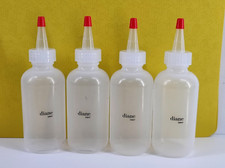 4-Pack 4oz Salon Soft Squeeze Hair Dye Color Applicator Bottle with Tip Cap D847