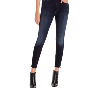 Mother The Looker Ankle Fray Jeans In Coffee Tea Or Me Sz 25