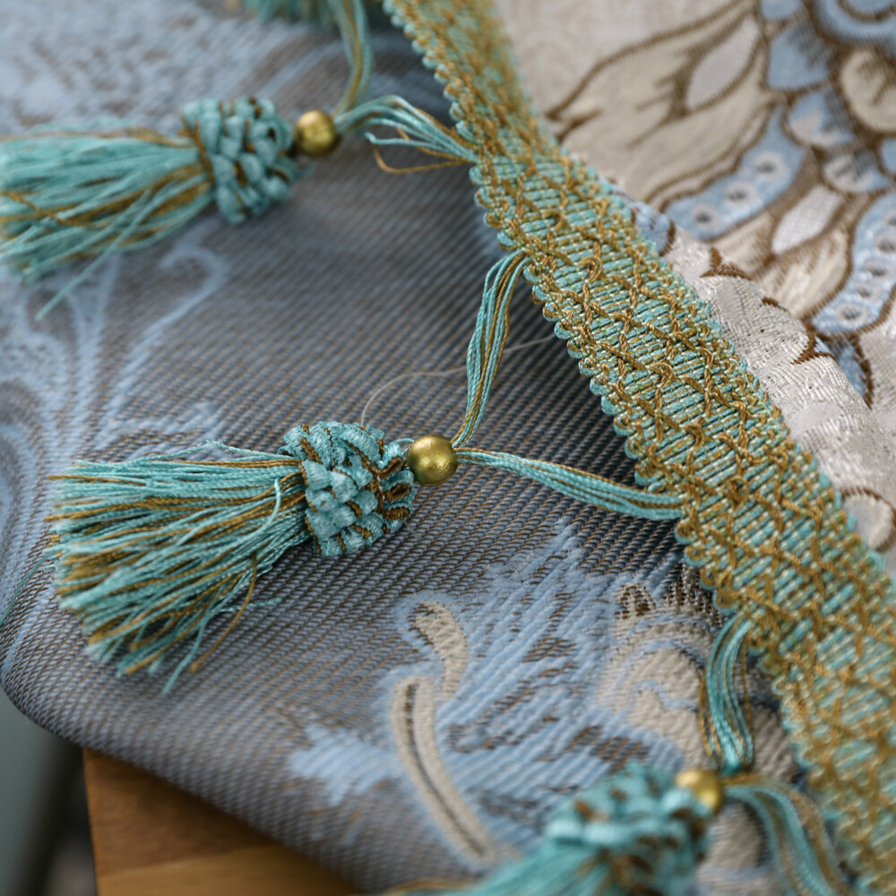 Print Tablecloth Tassels Table Cloth Cover Lace Rectangle Kitchen Tea