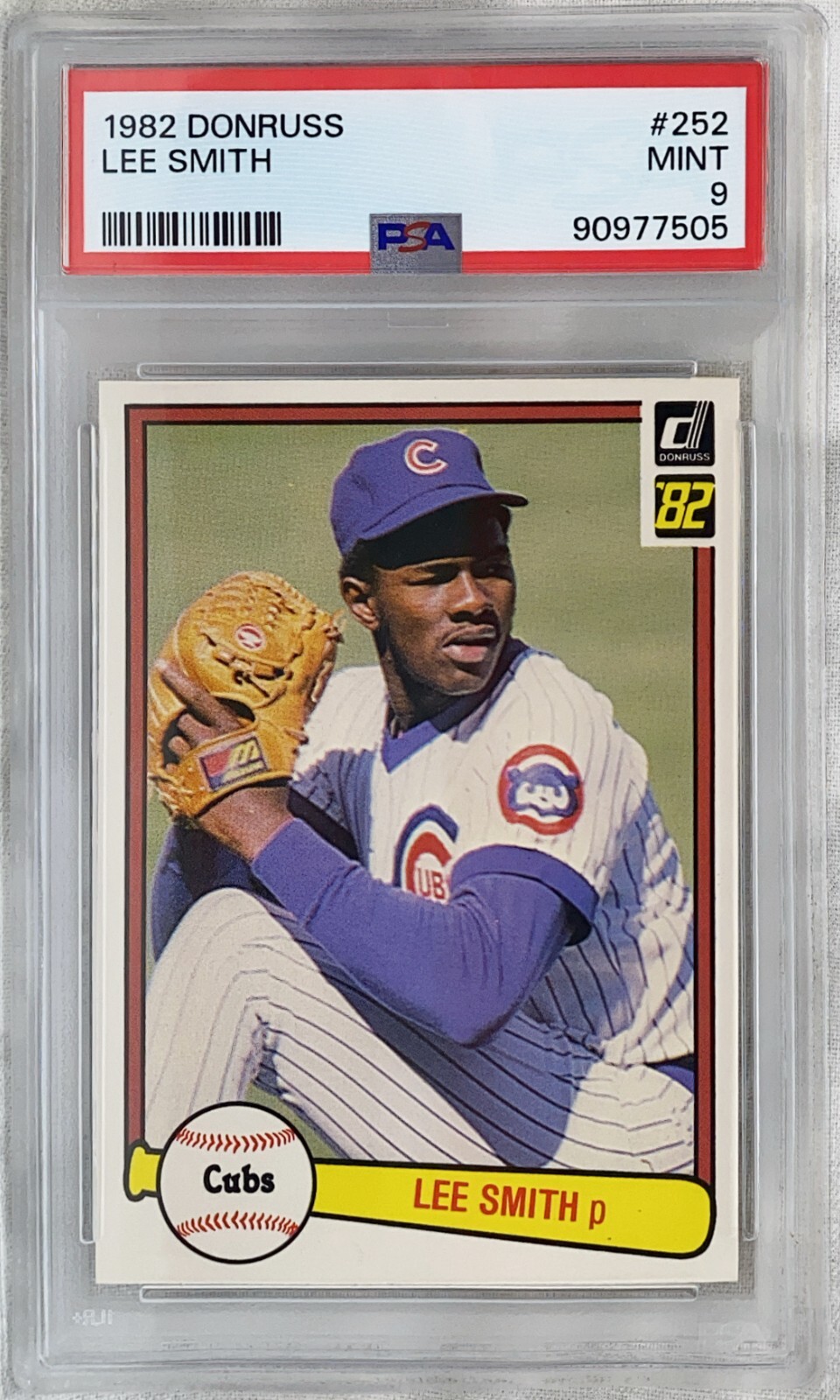 1982 Donruss #252 Lee Smith Rookie RC HOF Chicago Cubs *Fresh Grade PSA 9 Mint!