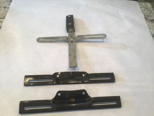 3 Vintage Adjustable License Plate Bracket/ Mount Hot Rod Rat Rod Ford