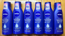 6 X NIVEA ESSENTIALLY ENRICHED BODY LOTION DEEP NOURISHING SERUM 8.4oz