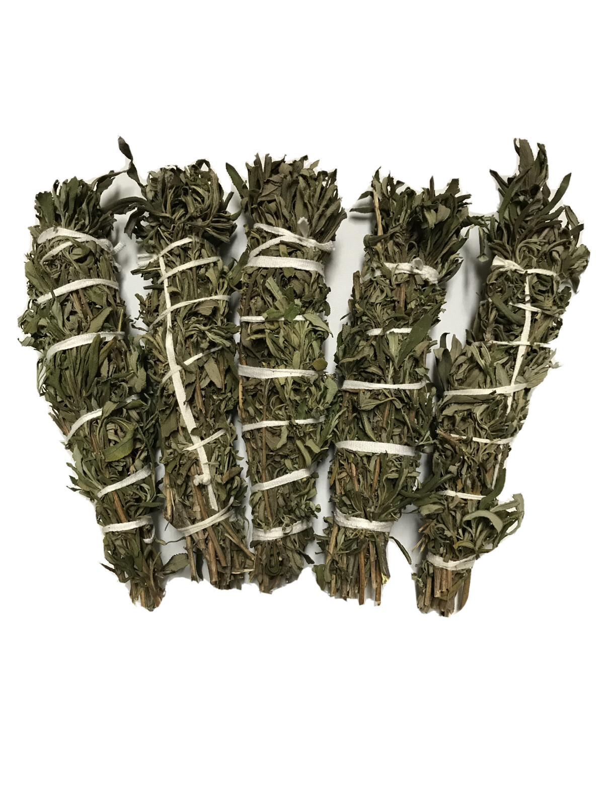 Mugwort(Black Sage) Hand-wrapped Smudge Stick 9” Long 2” Wide 5 Pack Free Ship