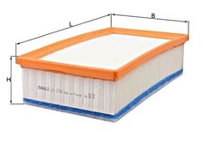 MAHLE Air Filter For PEUGEOT CITROEN OPEL TOYOTA DS 3008 308 II Sw 5008 3639397