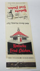 Matches Matchbook Cover Kentucky Fried Chicken Restaurant Lawton, Oklahoma OK — photo 2