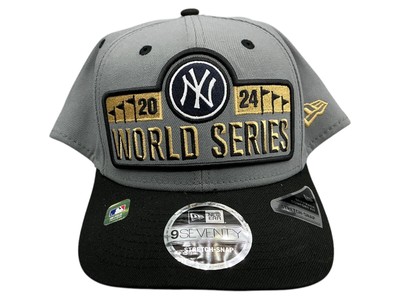 New Era 9Seventy New York Yankees 2024 World Series Snapback Hat Gray & Black