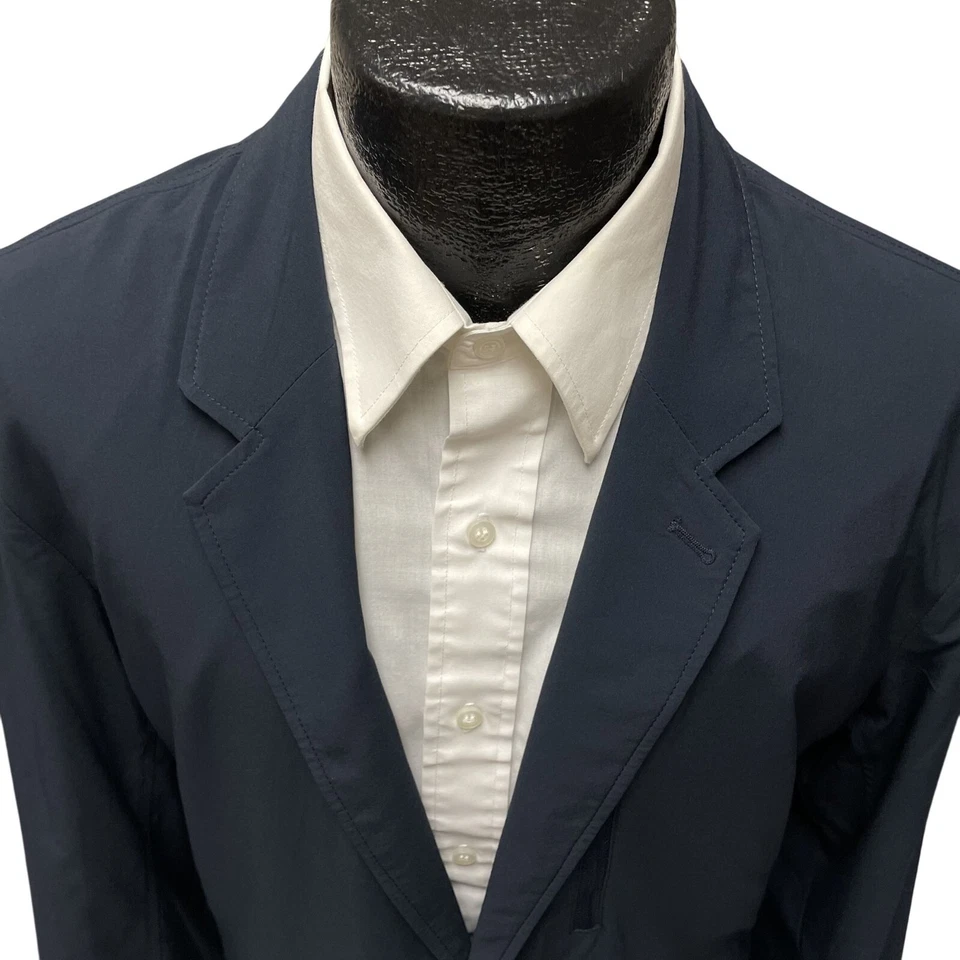 Eddie Bauer TRAVEX Navy Unstructured Sport Coat STRETCH Jacket Active Blazer 44 - Image 2 of 4