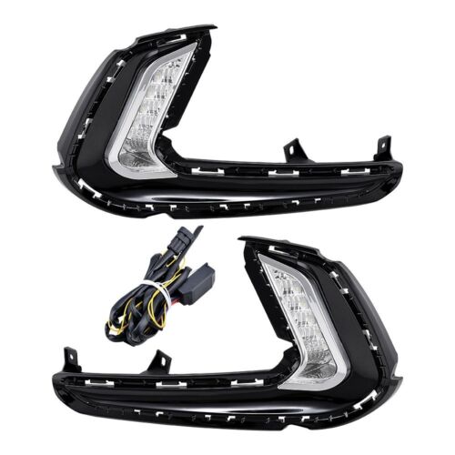 LED Daytime Running Light Turn Signal DRL Fog Lamp for 2016-2018 Hyundai Elantra - Picture 2 of 10