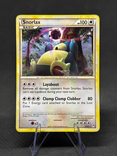 Pokemon TCG - Snorlax - 33/95 - Call of Legends - DMG Rare (2011)