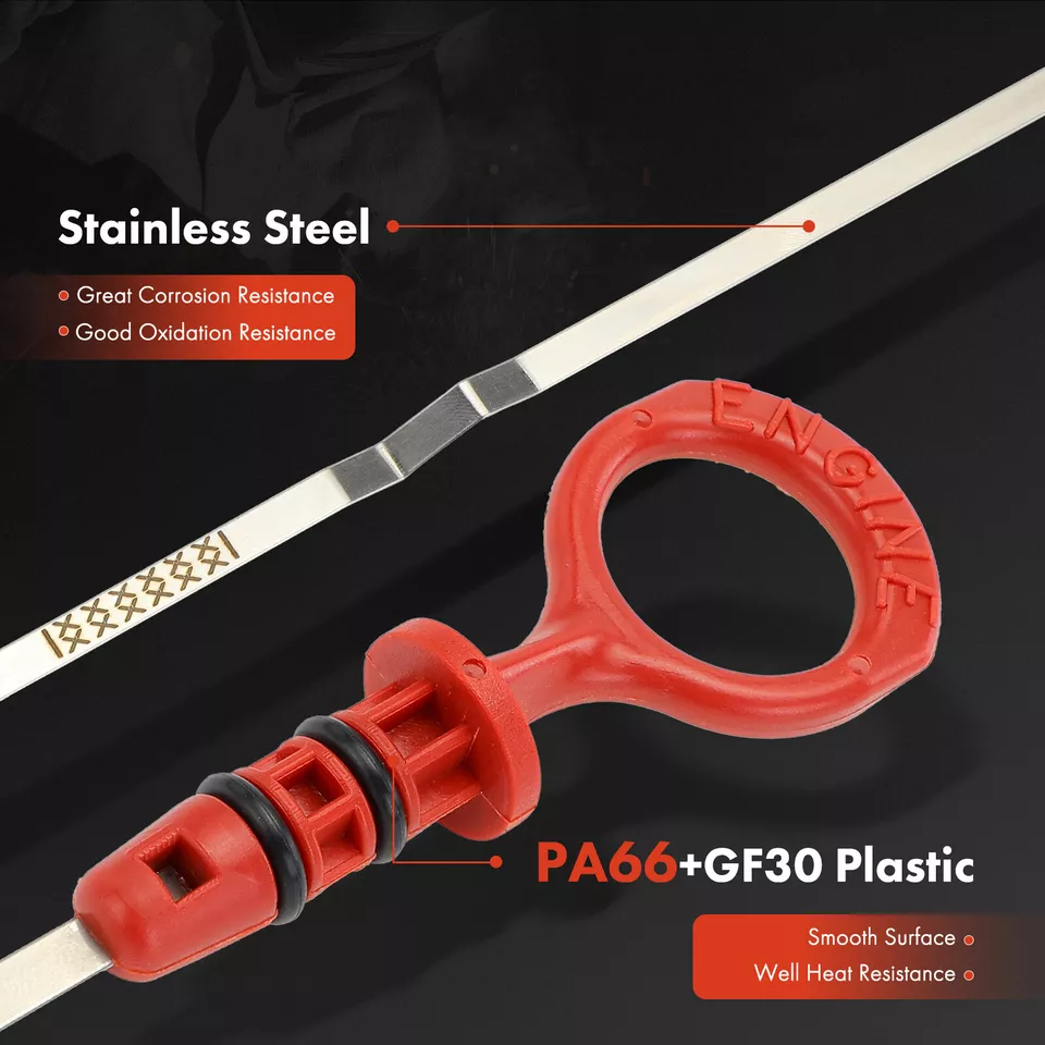 Engine Oil Fluid Level Dipstick for Volvo S60 2001-2009 S80 V70 XC70 XC90 DOHC - Image 3 of 4