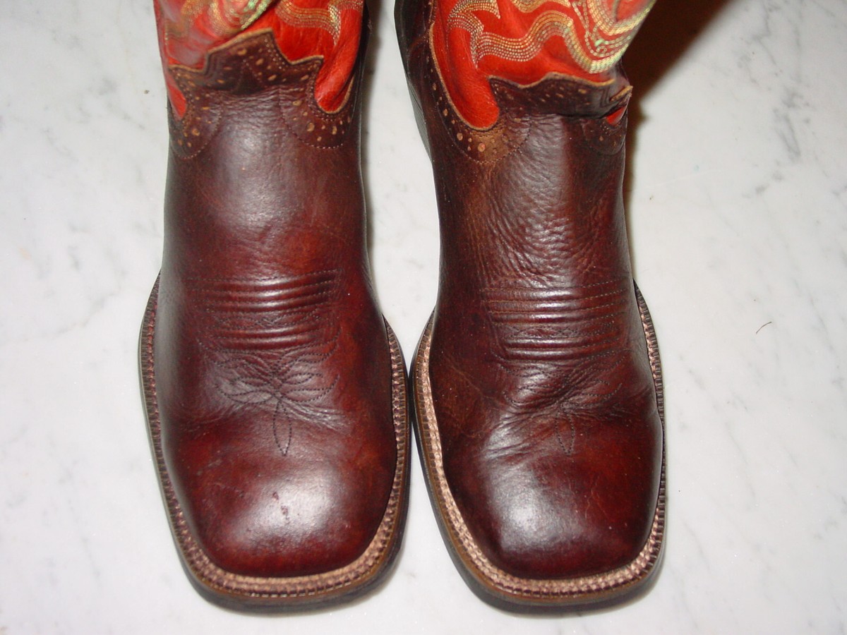 Mens Justin 2527 Stampede Punchy Western Buckskin Rawhide  display picture 1