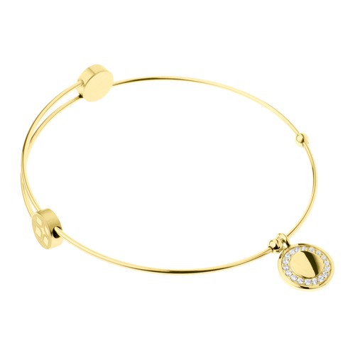 Viceroy Bracciale Donna In Acciaio Dorato Con Zirconi - Modello Chic A Catena - Lunghezza 17,5+2 Cm (15139P01012) - 5