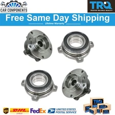 TRQ New Front & Rear Wheel Bearing & Hub Assembly Kit For 1997-2003 BMW 525i