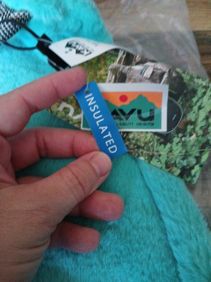 NWT KAVU Rope Fuzz Sling Bag Crossbody Backpack Purse Glacier/Teal