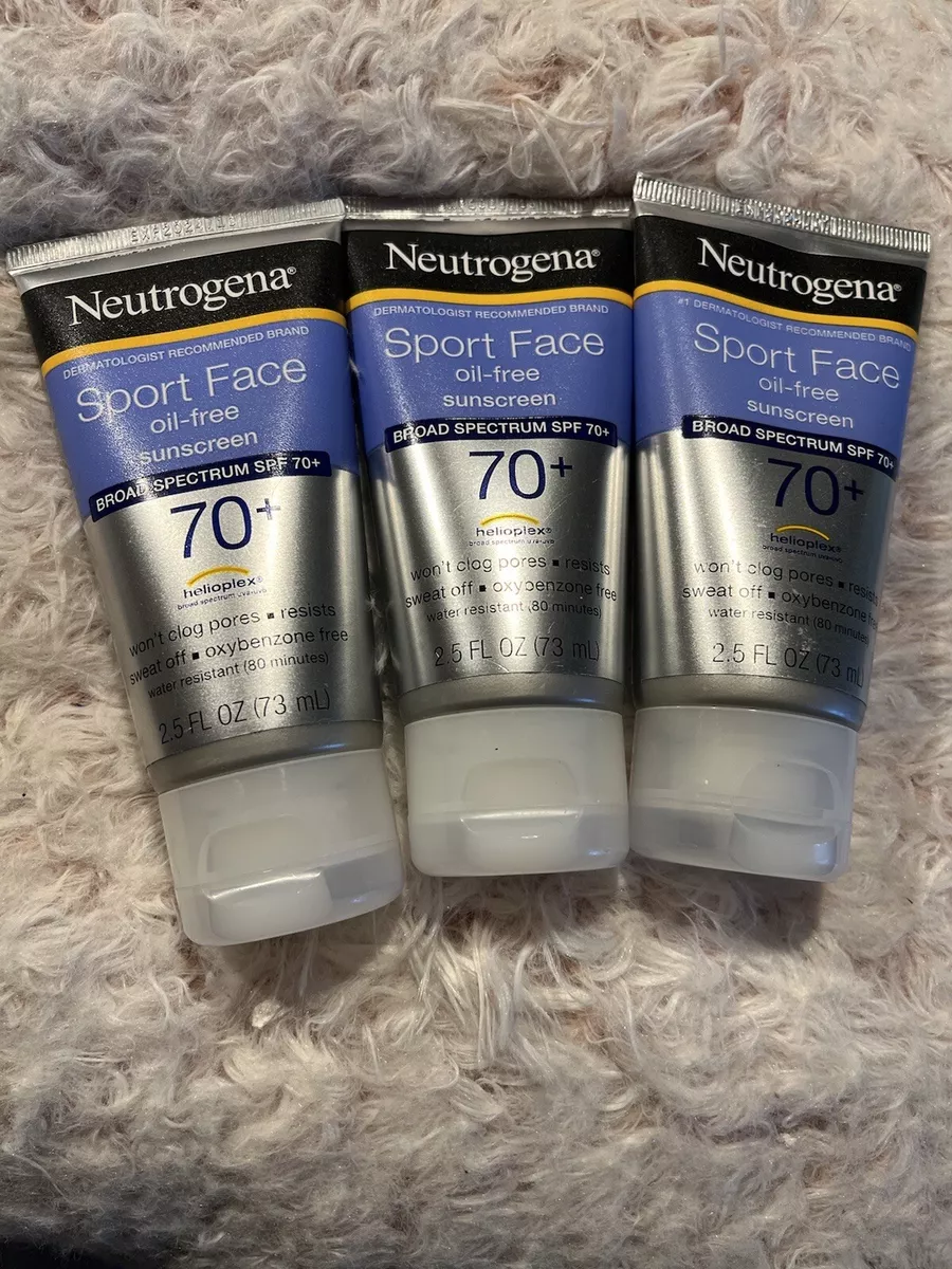 Neutrogena Sport Face Oil Free Lotion Sunscreen SPF 70 2.5 OZ 3