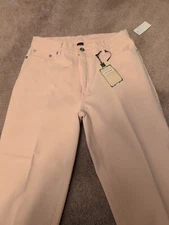 Jag Jeans Peerless & Pure Crop Sydney Size 10 Pink Flamingo Pink New Free Ship